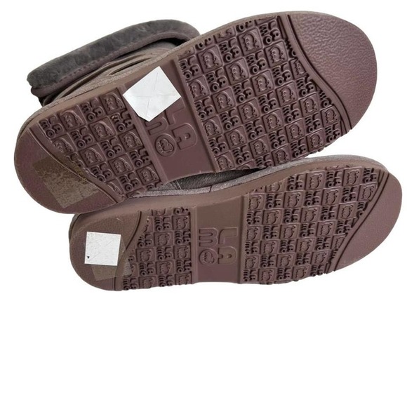 LAMO Women's Cozy Winter Boots Suede Sheepskin Fur Leather Taupe Gray Size 8 - Picture 5 of 6